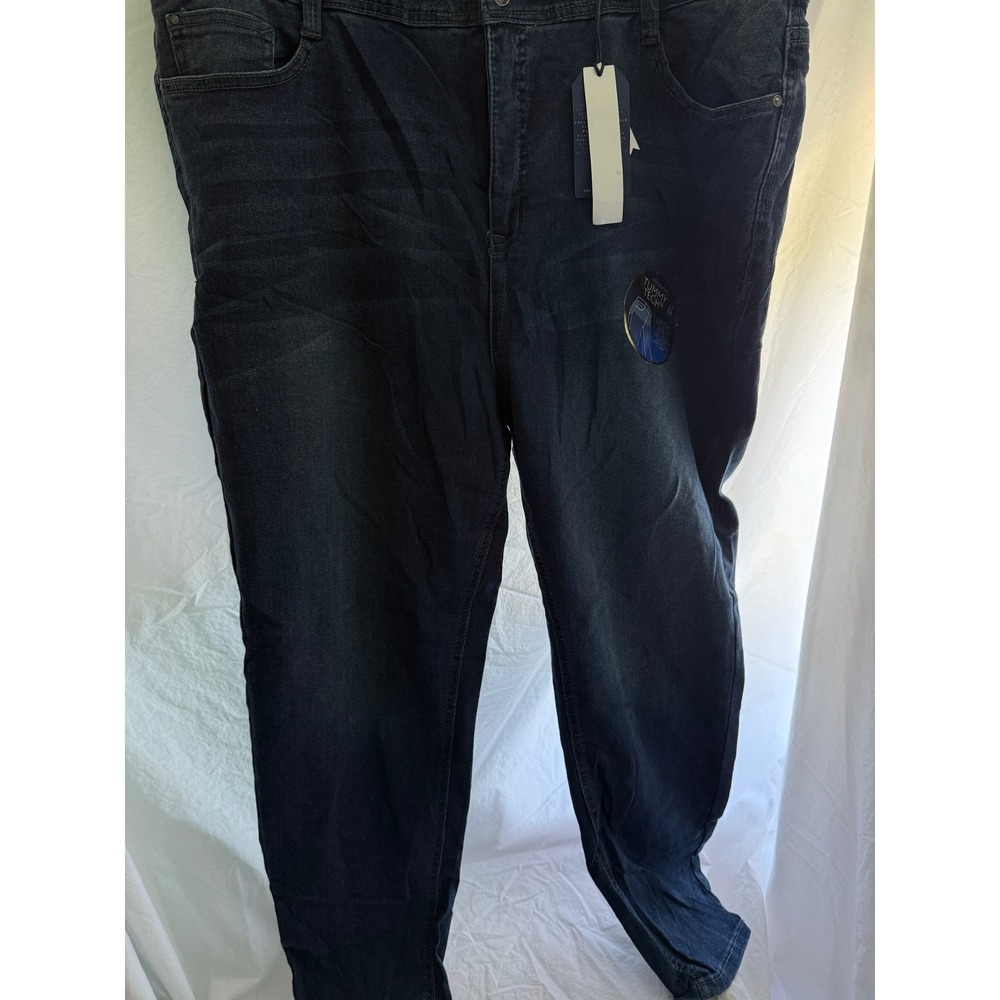 Angels Forever Young Tummy Tech Signature Convertible Jeans Dark Wash 22W NWT